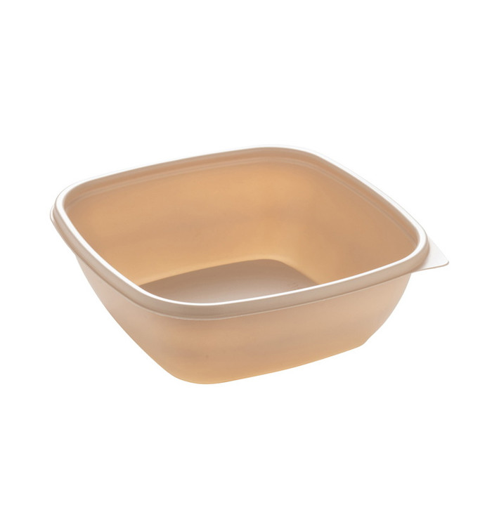 Envase de Plástico PP Crema 750ml 16,5x16,5x6cm (50 Uds) Envase de Plástico PP Crema 750ml 16,5x16,5x6cm (50 Uds)