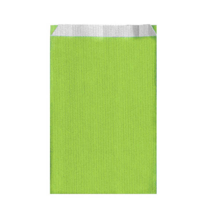 Bolsa de Papel Verde Anis 26+9x46cm Bolsa de Papel Verde Anis 26+9x46cm