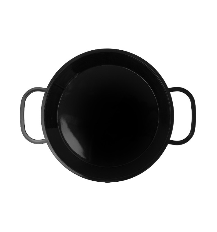 Paella PP Negra 300ml (10 Uds)