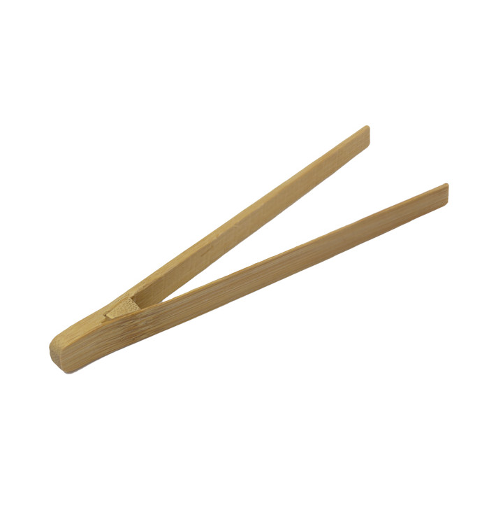 Pinzas de Bambú Catering 12cm (12 Uds) Pinzas de Bambú Catering 12cm (12 Uds)