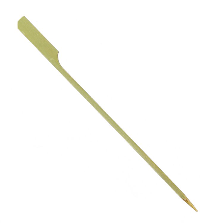 Pinchos de Bambú Decorados "Golf" Verde Natural 18cm (100 Uds) Pinchos de Bambú Decorados "Golf" Verde Natural 18cm (100 Uds)