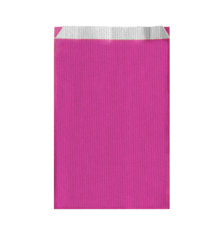 Bolsa de Papel Fucsia 26+9x46cm Bolsa de Papel Fucsia 26+9x46cm