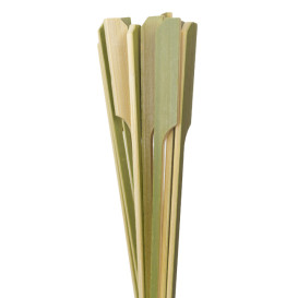 Pinchos de Bambú Decorados "Golf" Verde Natural 25cm (250 Uds)