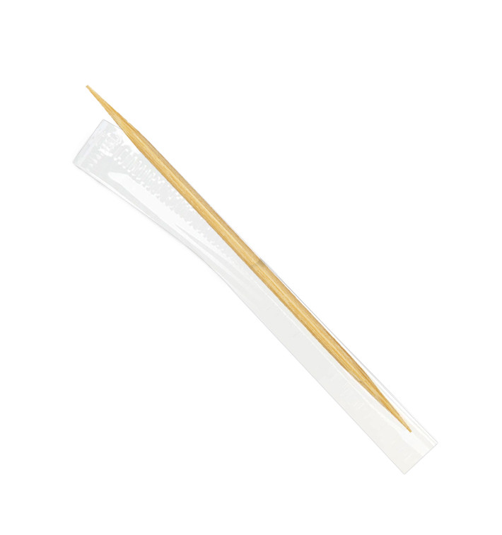 Palillos de Madera 2 Puntas Enfundado Film 65mm (1 Ud) Palillos de Madera 2 Puntas Enfundado Film 65mm (1 Ud)
