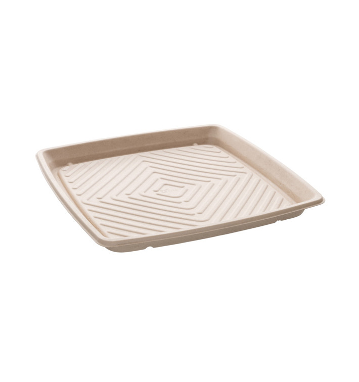 Bandeja Caña de Azúcar Cuadrada Natural 36x36cm (5 Uds) Bandeja Caña de Azúcar Cuadrada Natural 36x36cm (5 Uds)