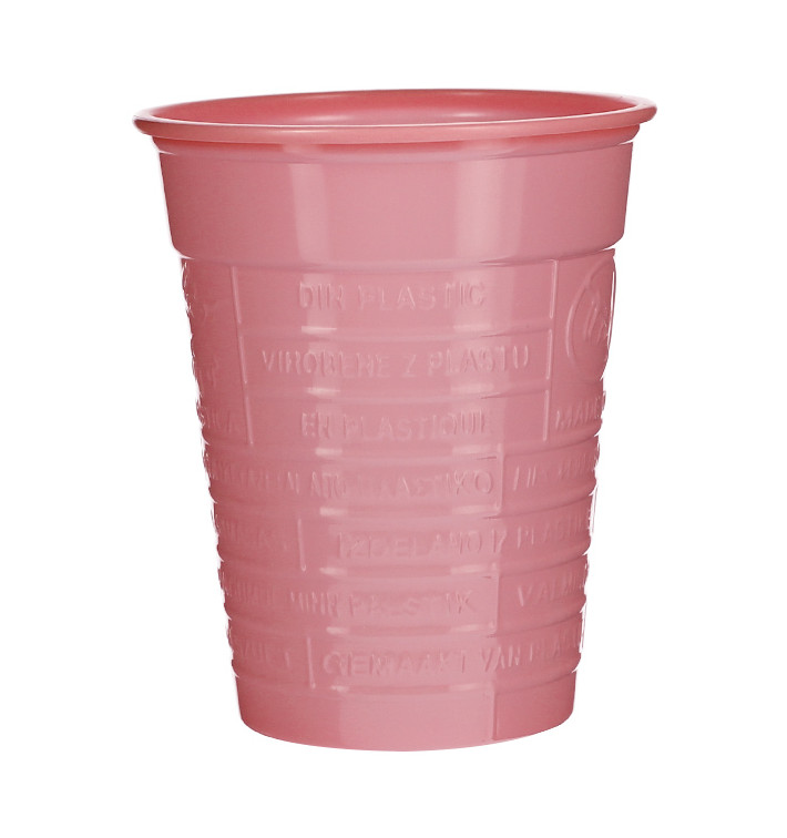 Vaso de Plástico PS Rosa 200ml Ø7cm (50 Uds) Vaso de Plástico PS Rosa 200ml Ø7cm (50 Uds)