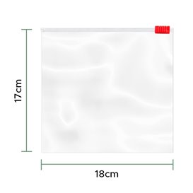 Bolsa Polietileno Cierre por Cursor 18x17cm G250 (100 Uds)