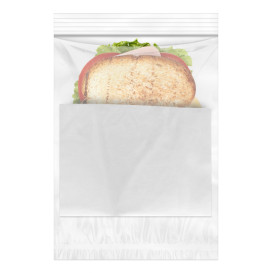 Bolsas de Polietileno Autocierre y Bolsillo 16x22+20cm G200 (100 Uds)