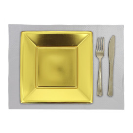 Mantel Individual de Papel 30x40cm Plata 45g/m² (500 Uds)