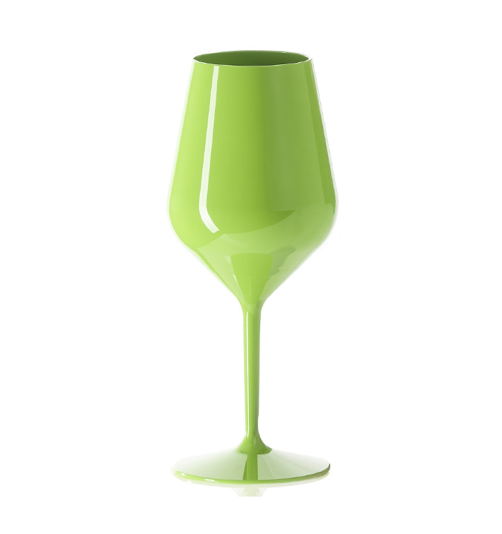 Copa Durable Tritán Verde para Vino 470ml (1 Ud)
