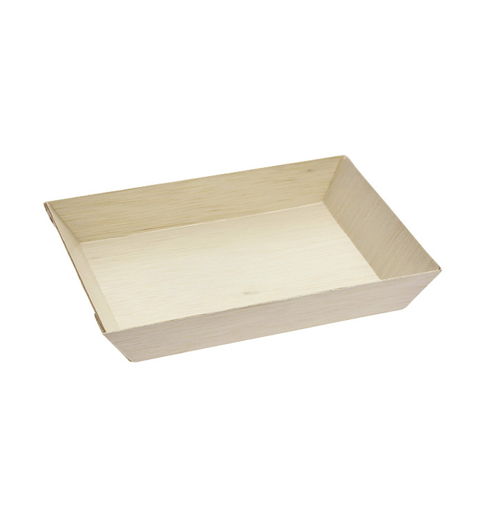 Bandeja de Madera 13x6,5x2cm 125ml (25 Uds) Bandeja de Madera 13x6,5x2cm 125ml (25 Uds)