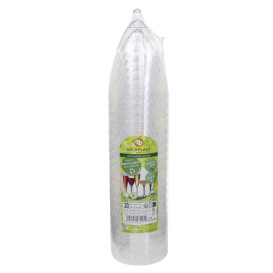 Copa Plástico Vino Pie Oro 180ml 2P (20 Uds)