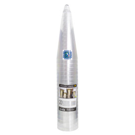 Copa Reutilizable PS Pie Blanco Perlado Cava 160ml 2P (20 Uds)