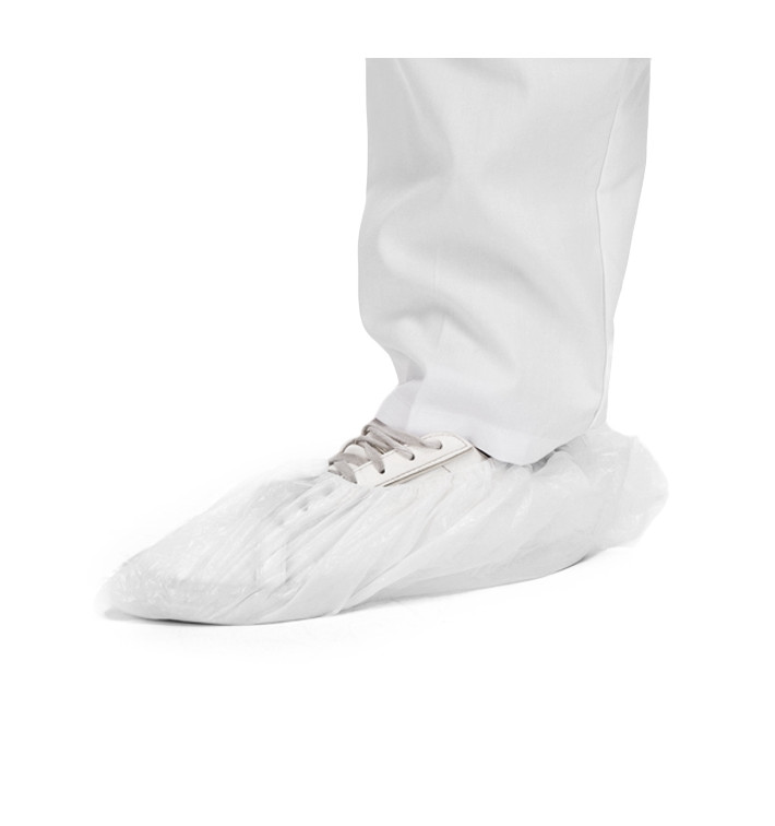 Cubrezapatos en Polietileno G80 Blanco (100 Uds) Cubrezapatos en Polietileno G80 Blanco (100 Uds)