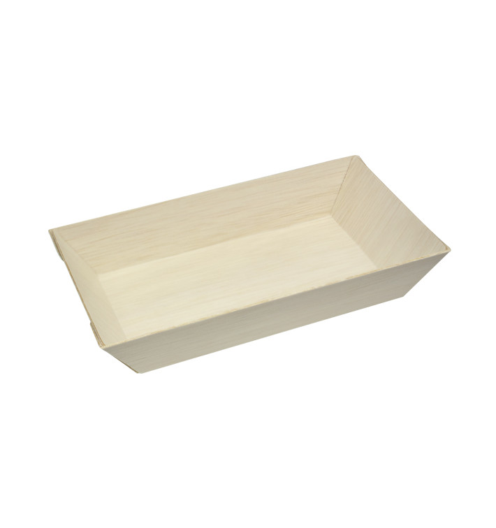 Bandeja de Madera 15,5x8,5x2,8cm 250ml (25 Uds) Bandeja de Madera 15,5x8,5x2,8cm 250ml (25 Uds)