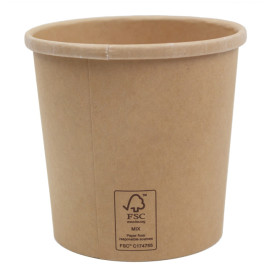 Tarrina de Cartón Kraft de 16Oz/450ml Ø10,0cm (50 Uds)
