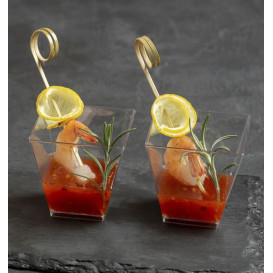 Pincho de Bambú con Asa Rizada 9cm (100 Uds)