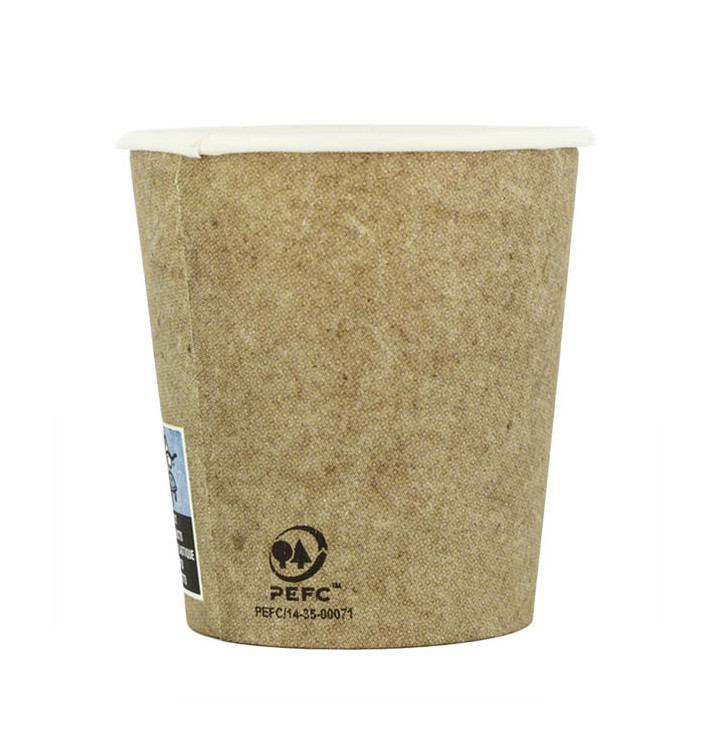 Vaso Cartón 4Oz/120ml Kraft Ø6,2cm (80 Uds) Vaso Cartón 4Oz/120ml Kraft Ø6,2cm (80 Uds)