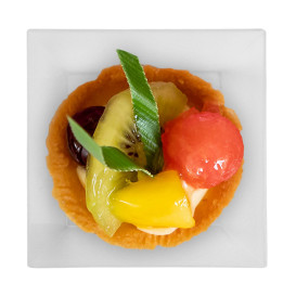 Bandeja Degustación PP Cuadrada 6x6cm 35ml (25 Uds)