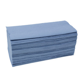 Toalla de Papel Secamanos Azul 1 Capa Z (150 Uds)