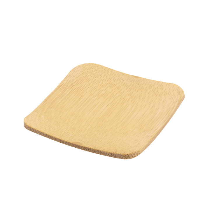 Plato Degustación de Bambu 6x6cm (12 Uds) Plato Degustación de Bambu 6x6cm (12 Uds)