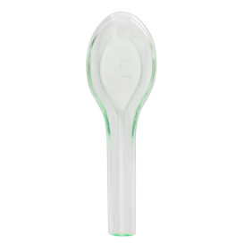 Cuchara Degustación Plástico Transparente 12,4cm (12 Uds)