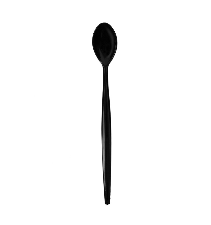 Cuchara de PS para Helados Negra 21cm (100 Uds) Cuchara de PS para Helados Negra 21cm (100 Uds)