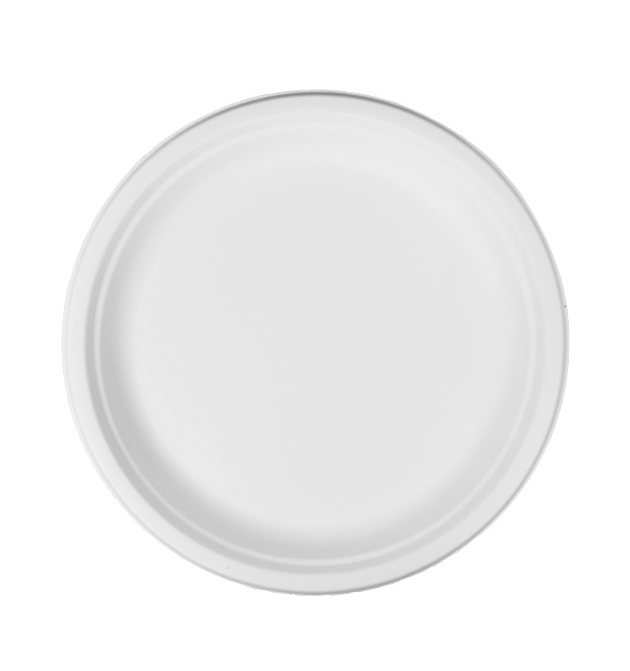 Plato Caña de Azúcar Blanco Ø26cm (50 Uds) Plato Caña de Azúcar Blanco Ø26cm (50 Uds)