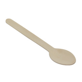 Cuchara de Madera Enfundada 16cm (50 Uds)