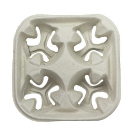 Bandeja 4 Portavasos de Cartón (220 Uds)