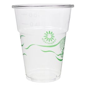Vaso Compostable PLA Green Spirit Transparente 550ml (25 Uds)