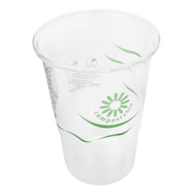 Vaso Compostable PLA Green Spirit Transparente 550ml (25 Uds)