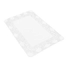 Blonda de Papel Calada Blanca Litos 30x40cm (250 Uds)