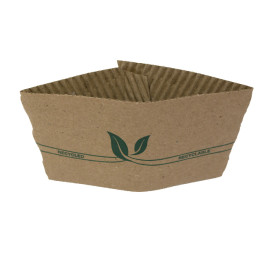 Funda para Vasos de Cartón Corrugada 8 Oz (100 Uds)