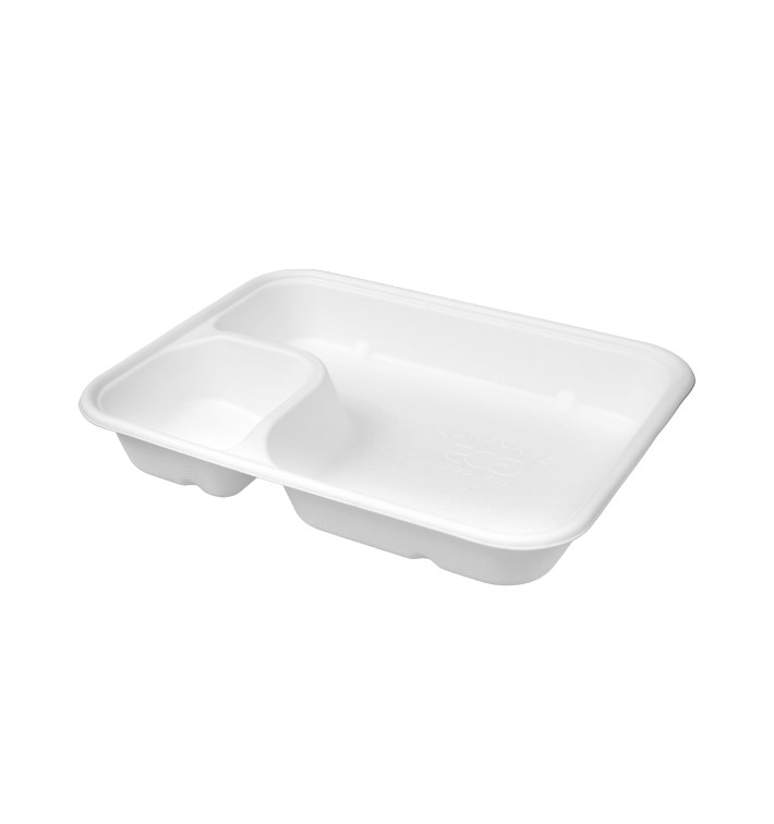 Bandeja de Caña de Azúcar para Nachos 2C 16,5x21x5x3,5cm (400 Uds)