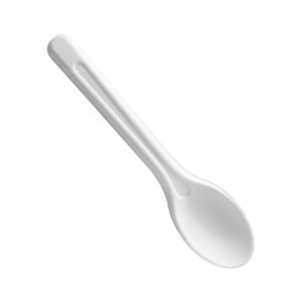 Cuchara de Fibra Moldeada Blanca 16cm (1.000 Uds)