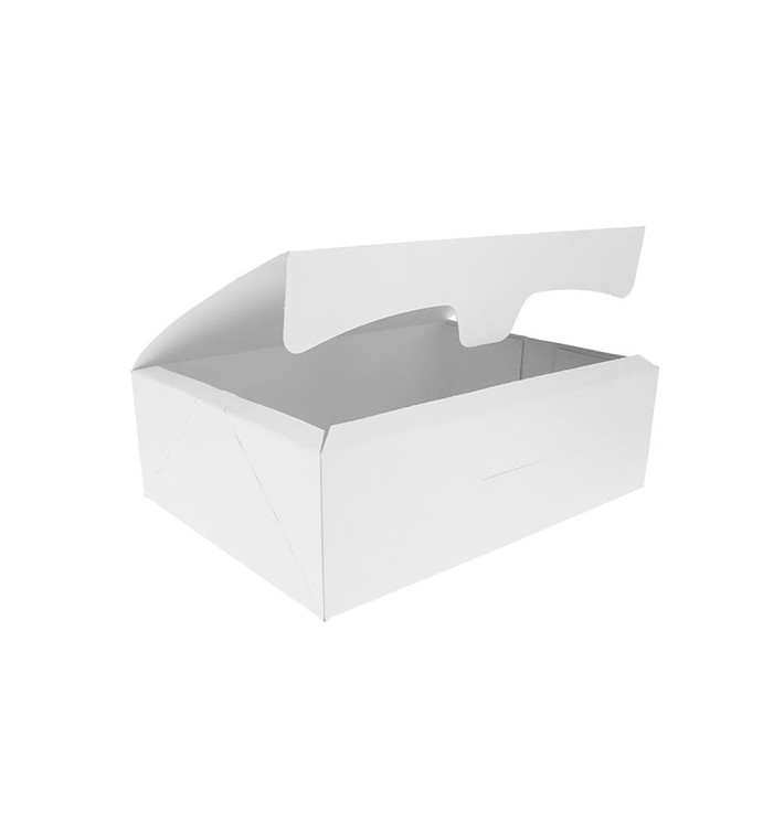 Caja Pastelería Cartón 17,5x11,5x4,7cm 250g Blanca (20 Uds) Caja Pastelería Cartón 17,5x11,5x4,7cm 250g Blanca (20 Uds)
