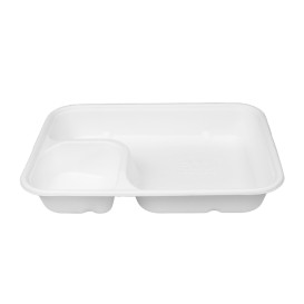 Bandeja de Caña de Azúcar para Nachos 2C 16,5x21x5x3,5cm (50 Uds)