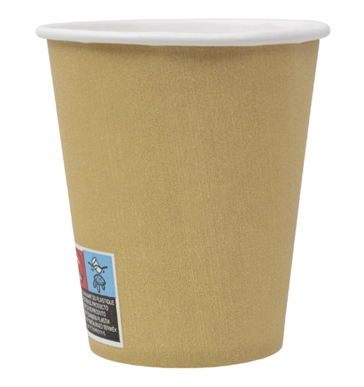 Vaso Cartón 9 Oz/280ml Kraft-Kraft Ø8,1cm (50 Uds) Vaso Cartón 9 Oz/280ml Kraft-Kraft Ø8,1cm (50 Uds)