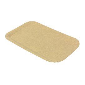 Bandeja de Cartón Rectangular Kraft 12x19 cm (100 Uds)
