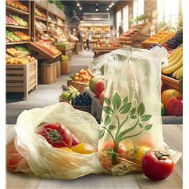 Bolsa Mercado Home Compost “Be Eco!” 16x24cm G48 (100 Uds)