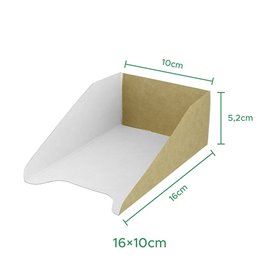 Envase de Cartón para Gofres 16x10cm (100 Uds)
