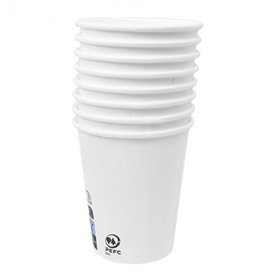 Vaso Cartón 9Oz/280ml Blanco Ø8,0cm (50 Uds)