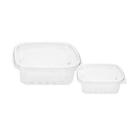 Tarrina Tapa Bisagra PET 1000ml (50 Uds)