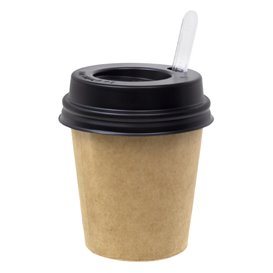 Agitador de Plástico para Café Transparente 9cm (100 Uds)