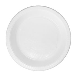 Plato Hondo Reutilizable Económico PS Blanco Ø22cm (50 Uds)