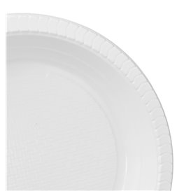 Plato Hondo Reutilizable Económico PS Blanco Ø22cm (50 Uds)