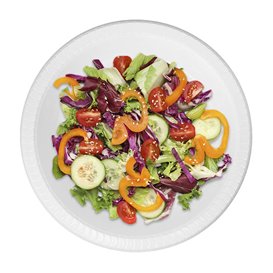 Plato Hondo Reutilizable Económico PS Blanco Ø22cm (50 Uds)