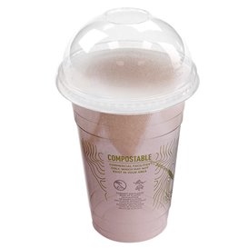 Tapa Compostable PLA Green Stripe® Cúpula Cerrada para Vasos Ø9,6cm (1.000 Uds)