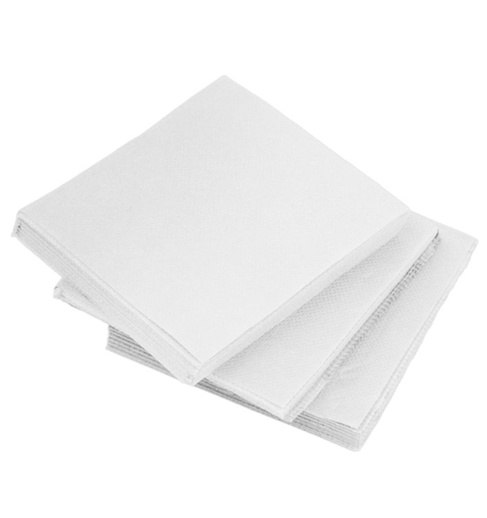 Servilleta Cocktail de Papel Punta-Punta 20x20cm 2C Blanca (100 Uds) Servilleta Cocktail de Papel Punta-Punta 20x20cm 2C Blanca (100 Uds)